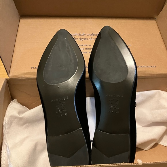 RARE GORGEOUS Margaux Black Velvet Mary Jane Flat NIB Perfect Size 37 7 N Narrow - Picture 8 of 10